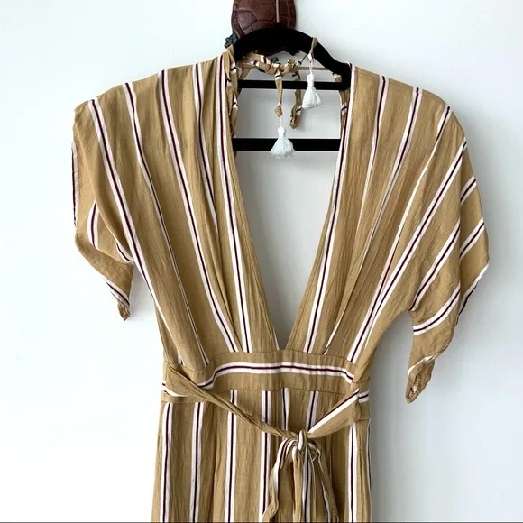 Faithfull the Brand Cedric Jumpsuit Clarke Stripe Size Small (4) ANY OFFER - Picture 3 of 8